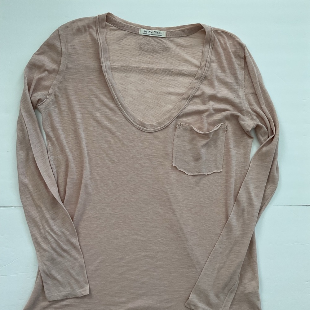We The Free Top Long Sleeves Size M - Picture 5 of 10